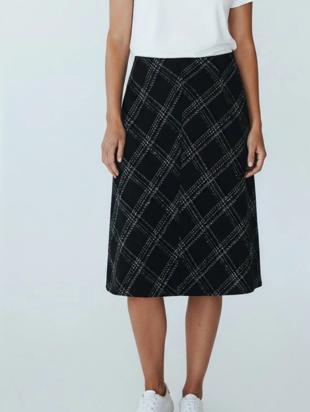 🌹Vintage K Studio Black and White Skirt sz 14